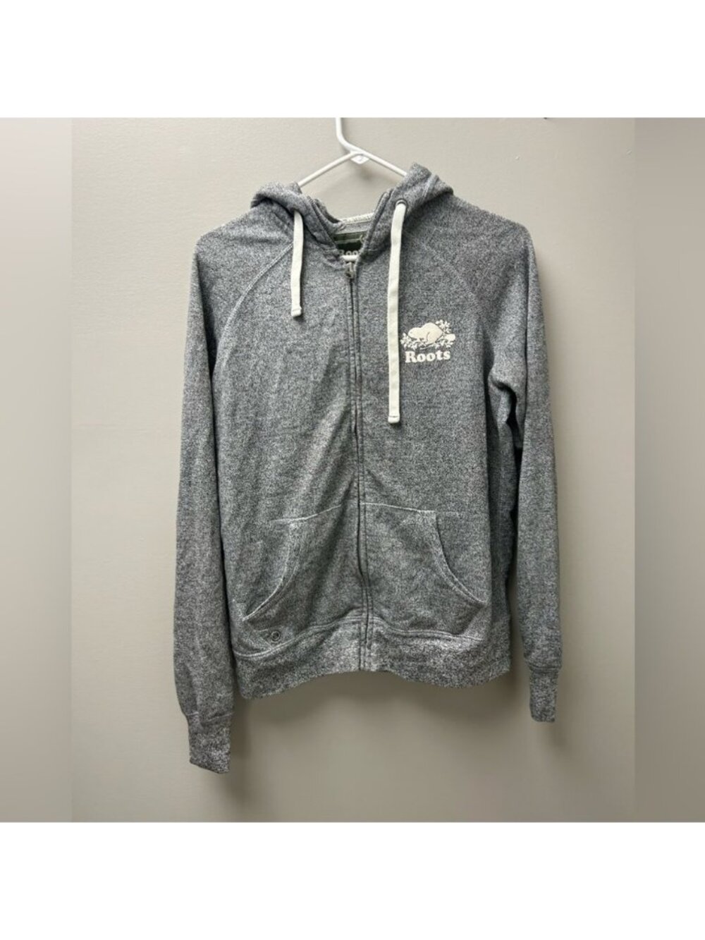 Roots Women’s Original Salt &‎ Pepper Grey Full Zip Hoodie